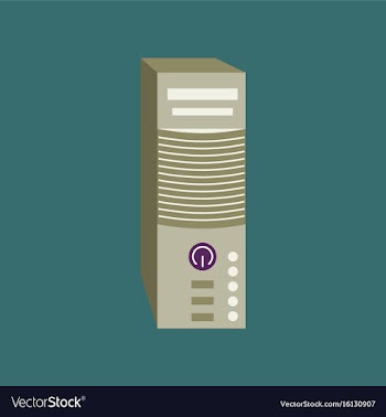 Technology gadget in flat design computer vector image