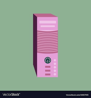 Technology gadget in flat design computer vector image