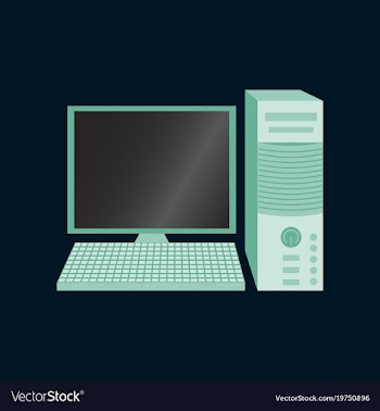 Technology gadget in flat design computer vector image