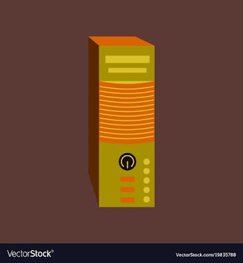 Technology gadget in flat design computer vector image