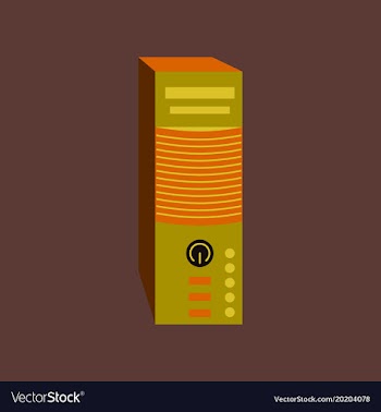 Technology gadget in flat design computer vector image