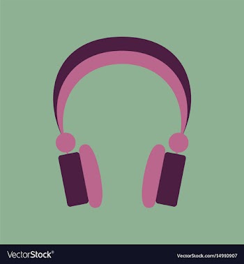 Technology gadget in flat design headphones vector image