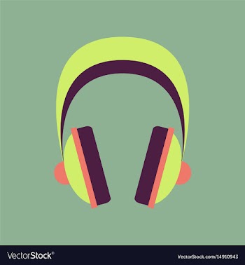 Technology gadget in flat design headphones vector image