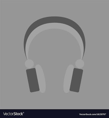 Technology gadget in flat design headphones vector image