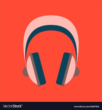 Technology gadget in flat design headphones vector image
