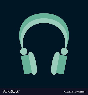 Technology gadget in flat design headphones vector image