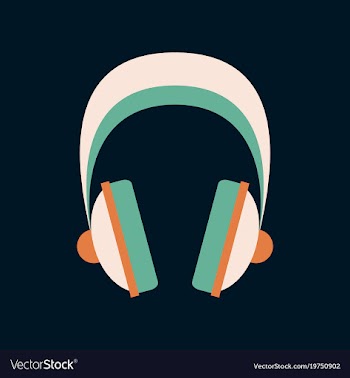 Technology gadget in flat design headphones vector image