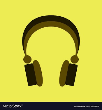 Technology gadget in flat design headphones vector image