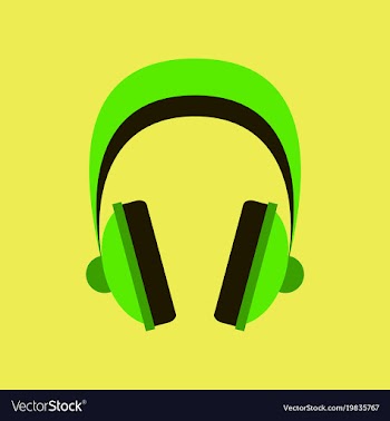Technology gadget in flat design headphones vector image