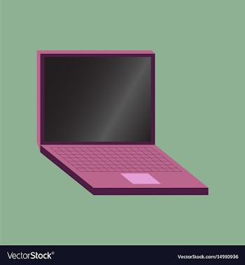 Technology gadget in flat design laptop vector image