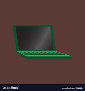 Technology gadget in flat design laptop vector image