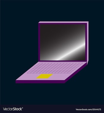 Technology gadget in flat design laptop vector image