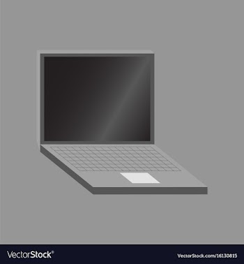 Technology gadget in flat design laptop vector image