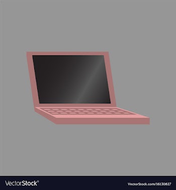 Technology gadget in flat design laptop vector image