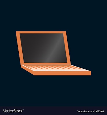 Technology gadget in flat design laptop vector image