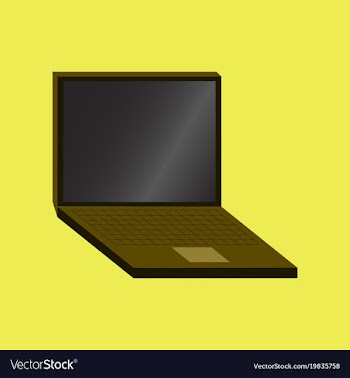 Technology gadget in flat design laptop vector image