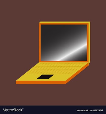 Technology gadget in flat design laptop vector image