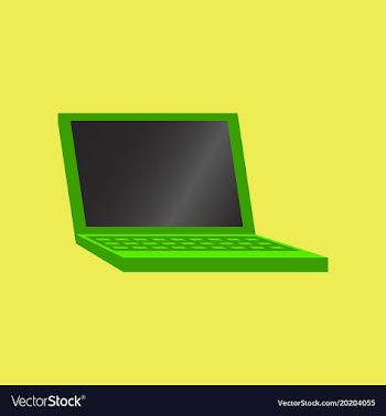 Technology gadget in flat design laptop vector image