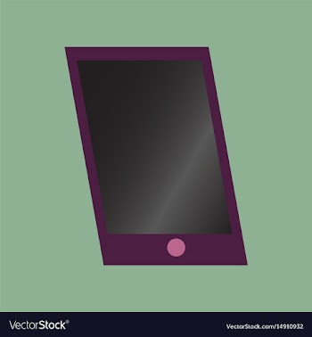 Technology gadget in flat design mobile phone vector image