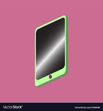 Technology gadget in flat design mobile phone vector image
