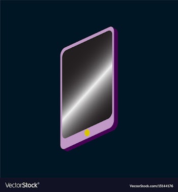 Technology gadget in flat design mobile phone vector image