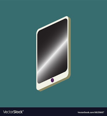 Technology gadget in flat design mobile phone vector image