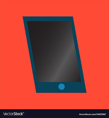 Technology gadget in flat design mobile phone vector image