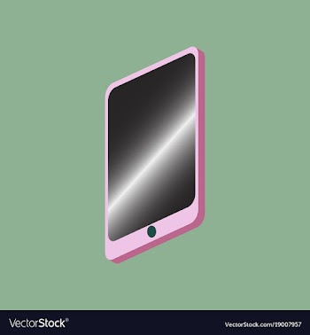 Technology gadget in flat design mobile phone vector image