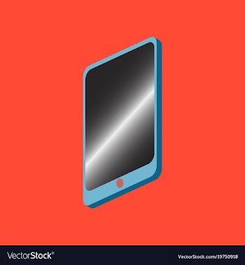 Technology gadget in flat design mobile phone vector image