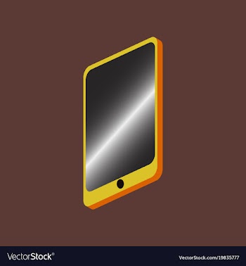 Technology gadget in flat design mobile phone vector image