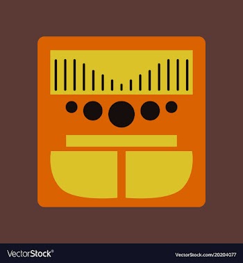Technology gadget in flat design music center vector image