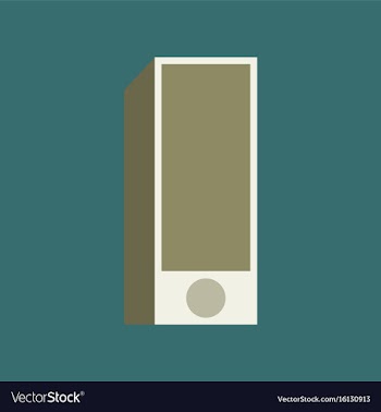 Technology gadget in flat design subwoofer vector image