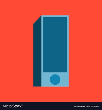Technology gadget in flat design subwoofer vector image