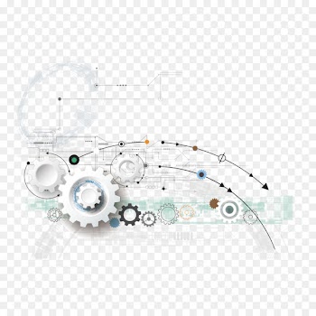 Technology Gear High tech - Vector gears and curves 