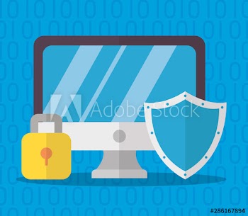 technology internet security flat design