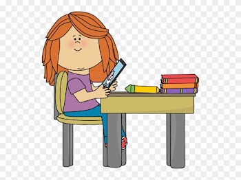 Technology Kids Clip Art School Technology Clipart - Girl In School Clipart