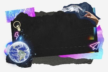 Technology paper background, collage frame, | Free Photo - rawpixel