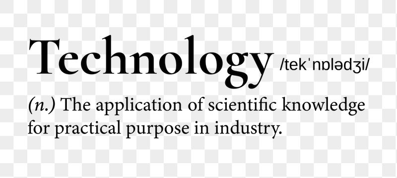 Technology png dictionary word sticker, | Free PNG - rawpixel