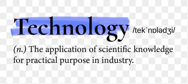 Technology png dictionary word sticker, | Free PNG - rawpixel