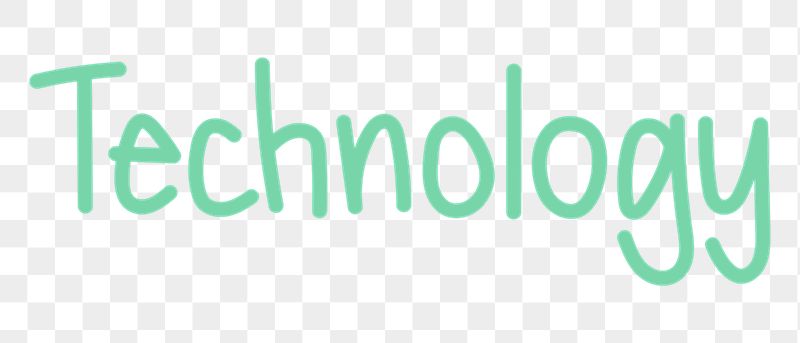 Technology png word sticker, handwritten | Free PNG - rawpixel