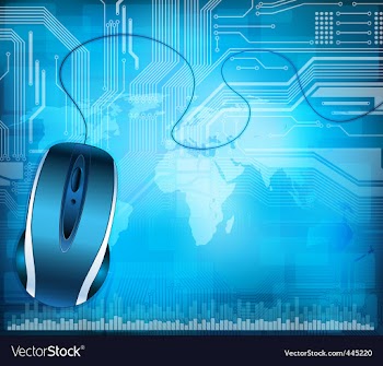 Technology theme background vector image