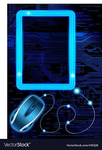 Technology theme background vector image