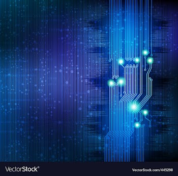 Technology theme background vector image