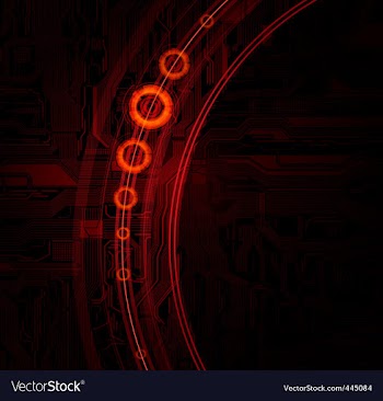 Technology theme vector banner vector image
