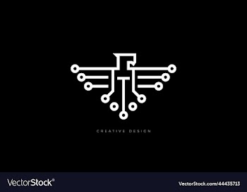 technology wing creative brand design concept
