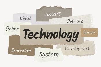 Technology word, ripped paper typography | Free PSD - rawpixel