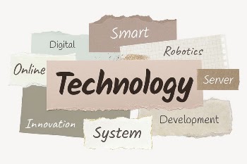 Technology word, ripped paper typography | Free PSD - rawpixel