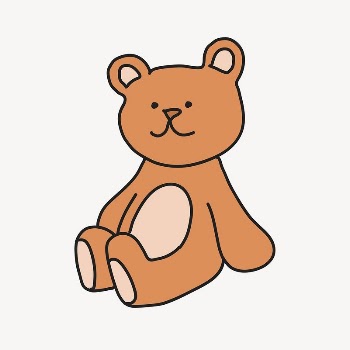 Teddy bear cartoon illustration, doll | Free Photo Illustration - rawpixel