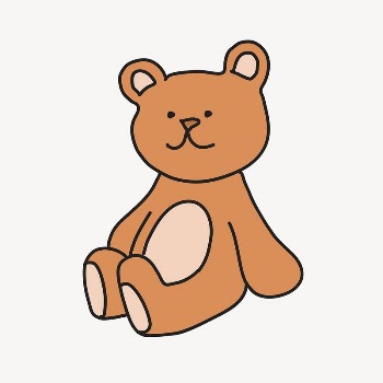 Teddy bear clipart, doll illustration | Free PSD Illustration - rawpixel
