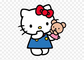 Teddy Bear Clipart Hello Kitty Pencil And Inlor Teddy - Hello Kitty Happy Birthday